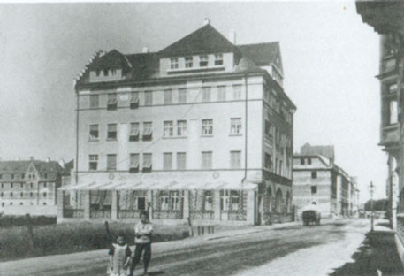 Vereinslokal - Hotel Zum Grafen Zeppelin in Schweinfurt im Jahre 1909